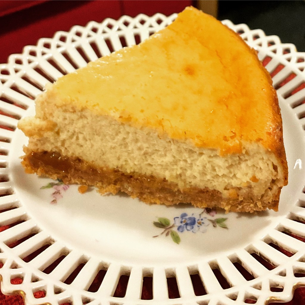 Picture of a banoffee cheesecake 